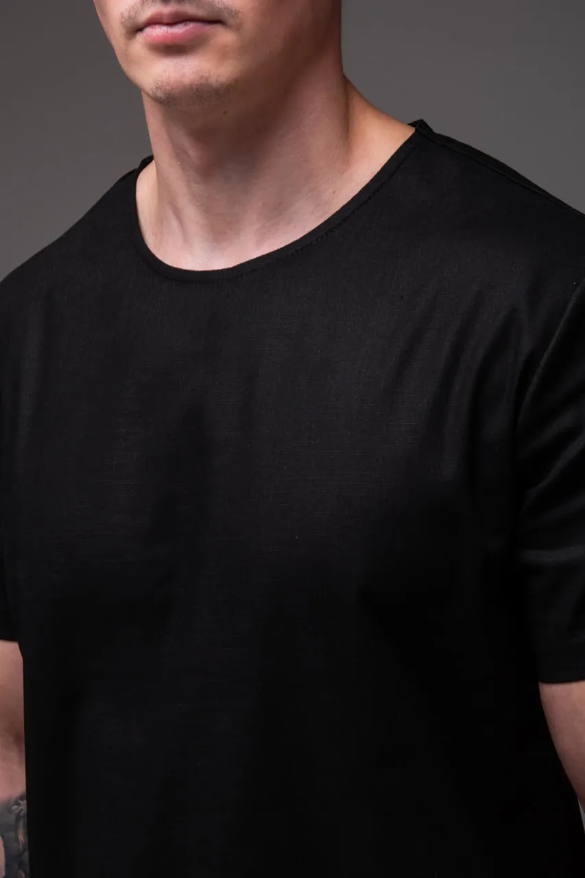 чоловічий комплект футболка + шорти льон