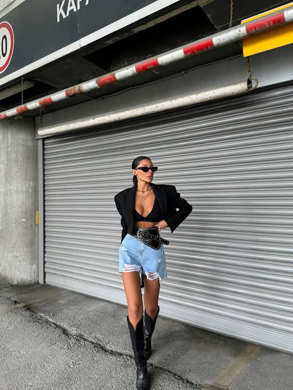 жіночий чорний піджак з підкладкою