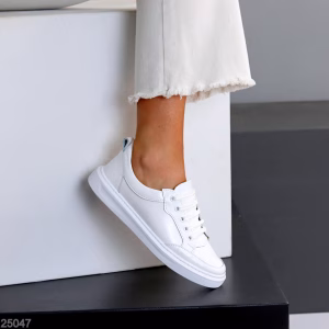 Білі шкіряні кеди Susann